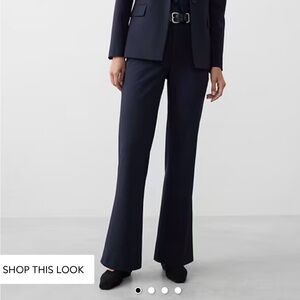 Banana Republic Navy Wide Leg Pants